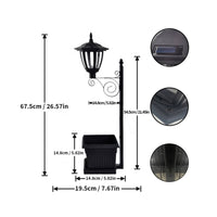 Solar Flower Pot Light Waterproof Solar Garden Light 2 in 1 for Patio, Walkway