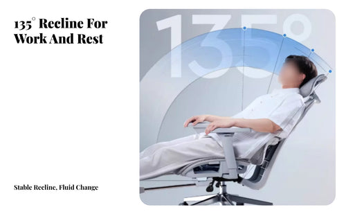 Ergonomic Computer Chair Adjustable Height Rolling Mesh Seat Rocking Function