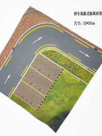 方寸景人行马路庭院后花园模型贴纸PVC板材沙盘建筑模型制作材料