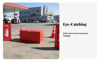 Large Capacity Fire Sand Box Hinged Lid Firefighting Sand Bin Raised Feet Red Steel Fire Box Sturdy Handles for Safety Elevated Icers, Industrial Workers, Property Managers, Gas Stations, Factories, Workshops, Warehouses