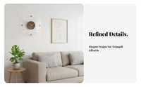 Decorative Nordic Type Wall Clock Original Design Minimalist Wooden Wall Clock Battery Operated Silent Non-Ticking for Homeowners, Office Workers, Renters, Living Room, Bedroom, Study, Entryway