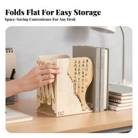 Retractable Bookend Adjustable Book Stand Traditional Chinese & design for Students