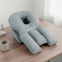 Face Down Pillow Removable Washable Cover Vitrectomy Support Pillow Breathable Design Adjustable Prone Headrest for Office Napping