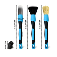 Car Detailing Brush Kit Brush Kit with Adapter Boar Hair Hard to Reach Areas