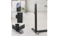 Space-Saving Upright Bike Stand Vertical L-Shaped Cycle Stand Metal Freestanding Bike Rack Sturdy for Cyclists, Commuters, Garage, Apartment