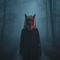 Wolf Head Mask with Scary Wolf Hood Mask Realistic for Cosplay, Adults