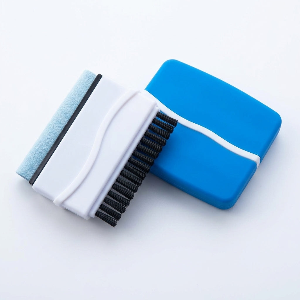 Double Head Computer Cleaning Brush Retractable Keyboard Screen Purpose Desk Dust Sweeper for Office Workers, Multi-Function Digital