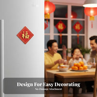 Chinese New Year Fridge Decor, Snake Year, Fu Character, Resin