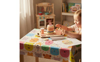 Interactive Play Pretend Quick-Service Meals Set Improves Hand-Eye Coordination Wooden Burger Playset Educational Stacking Hamburger Toy Pastel Colors for Girls, Toddlers, Kids, Playroom, Home