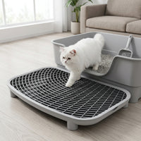Cat Litter Mat with Double Layer Litter Trapping, Cat Toilet Control Sand Tray, Four Seasons Universal Litter Control Mat for Indoor Use