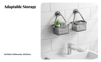Suction holder Bin for Used Face Towels Multi-Purpose Storage holder for Vanity Area