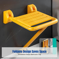 Shower Folding Stool Bathroom Seat, Non-Slip Bath Chair for Seniors