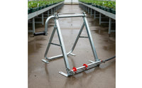 Flat Hose Reel Hand Crank Manual Hose Winder Floor Standing Agricultural Equipment for Gardeners