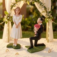 Miniature Couple Scene Mini Miniature Figure Sweet for Tabletop, Couples, Brides