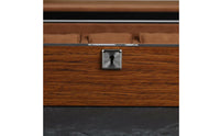 Wooden Watch Box With Lock 18 Compartment Watch Holder Individual Accessory Storage Clear View Lid Jewelry Organizer