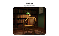 Highspine-supporting Rattan Chair Hand-Woven Home Seating Breathable Design Sturdy Frame for Seniors, Office Workers
