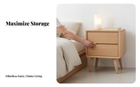 Bedside Drawer Unit Nordic Design Nightstand Easy Assembly for Dorm Room
