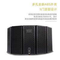 5-Door Metal Microphone Isolation Shield with Pop Filter