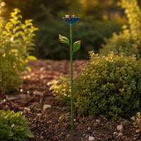 Metal Bee Watering Station Decorative Outdoor Decor Long-Lasting for Lawn