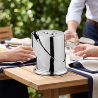 Ice Pail with Lid Stainless Steel Insulated Ice Pail Portable for Home Bar