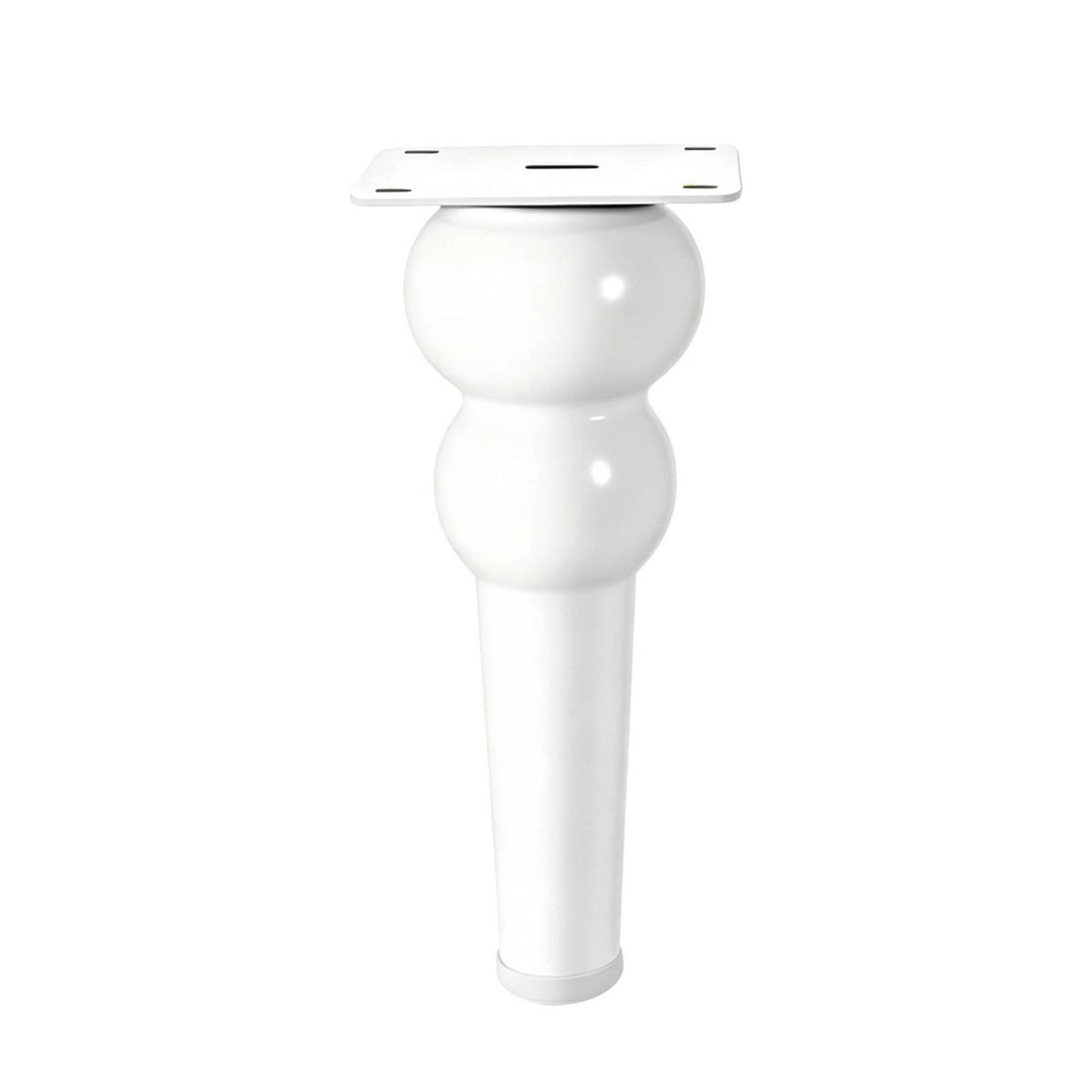 Metal Furniture Leg with Mounting Plate Tapered for Side Table, Homeowners