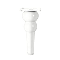 Metal Furniture Leg with Mounting Plate Tapered for Side Table, Homeowners