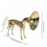 Modern Metal Ornament Creative Gift Figurine Artisanal for Living Room, Office