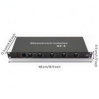 DMX512 Signal Splitter Amplifier Distributor DMX512 Signal Splitter Amplifier Rackmount Slimline for Lighting Technicians