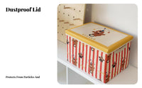 Foldable Toy Chest Foldable Storage container With Lid for Bedroom, young children, Girls
