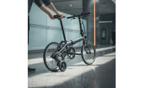 Folding Bike Push Wheel Compact Auxiliary Wheel with Spring Foldable for Commuters, Transit Stations, City Commuting