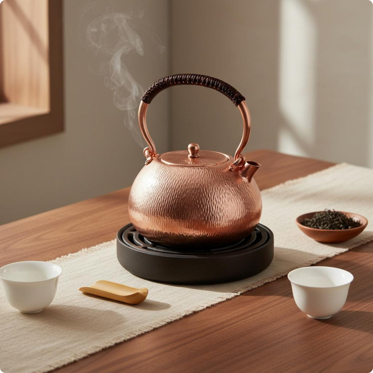 Handmade Copper Kettle Thickened Copper Teapot Heat-Resistant Kitchenware