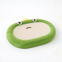 Oval Cat Scratcher Bed Natural Cat Scratching Bed Cozy Pet Furniture Long-Lasting for Cats, Living Room