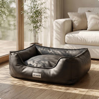 Bolstered Dog Bed Cuddly Cat Sofa Bed Supportive for Dogs