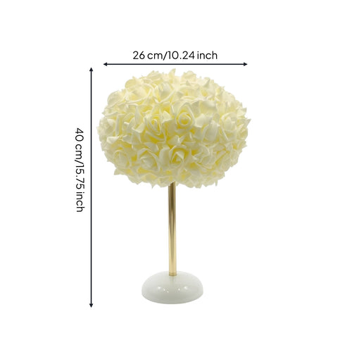 Rose Flower Lamp Romantic Rose Lamp Decorative Warm for Bedroom, Nightstand
