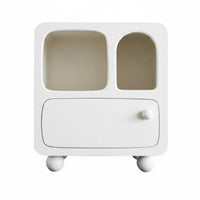 C-Shaped Side Table Movable C-Shaped End Table Minimalist design for Small Spaces