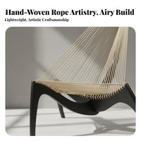 Harp spine Armchair Nordic Design Lounge Chair Designer Inspired Minimalist Aesthetic for Interior Decorators, Book Lovers