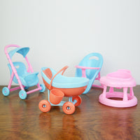 Toy Table and Chair Set with Seat for Dolls