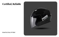 3/4 Helmet All Season 3/4 Open Face Helmet Lightweight Design for Commuters, Summer Riding, Daily Commute