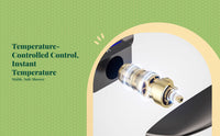 Temperature-Controlled Shower System, Digital Display Brass Shower Faucet Set, High-Pressure Rain Shower Combo for Bathroom