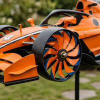 Motorcycle Wind Rotatable Rotating Motorcycle Statue 3D Design for Yard