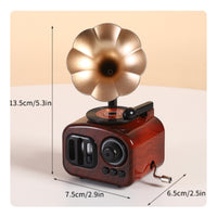 Tabletop Melody Box Novelty Desktop Melody Box Desk Ornament Decorative Decoration Glossy for Collectors, Shelf, Nightstand