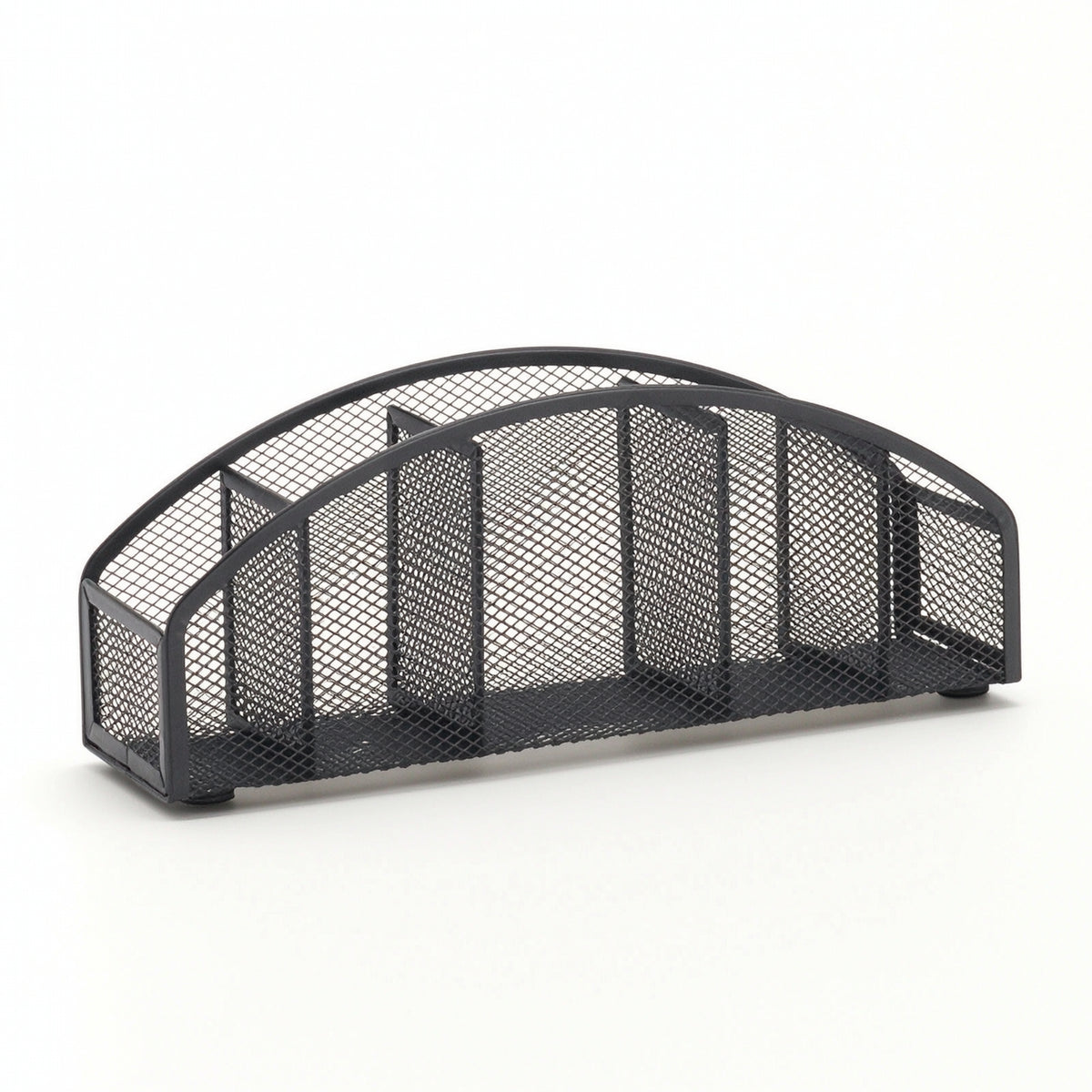 Desk Organizer with Compartments Metal Mesh Organizer Space-Saving for Dorm Room