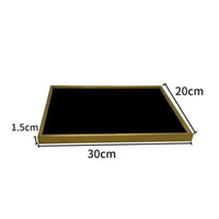 Jewelry Display Tray Rectangular Jewelry Tray with Velvet Lining Shielded for Collectors, Boutique