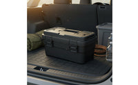 Multi-Compartment Multifunctional Storage Box Large Capacity Layered Tool Organizer Stackable Design for Repairmen, Camping, Outdoor, Garage