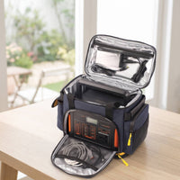 Portable Power Station Bag Padded Power Station Carrying Bag Organized Water-Resistant for Outdoor Activities