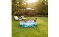 Space-Saving Round Collapsible Swimming Pool Easy Setup Foldable Swimming Pool Long-Lasting Leakproof for Children, Toddlers, Outdoor, Backyard, Patio, Indoor