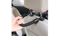 2 Pieces Foam-Padded Car Seat Back Hook Toolcomplimentary Headrest Hook Heavy-Duty Headrest Hanger Space-Saving for Commuters