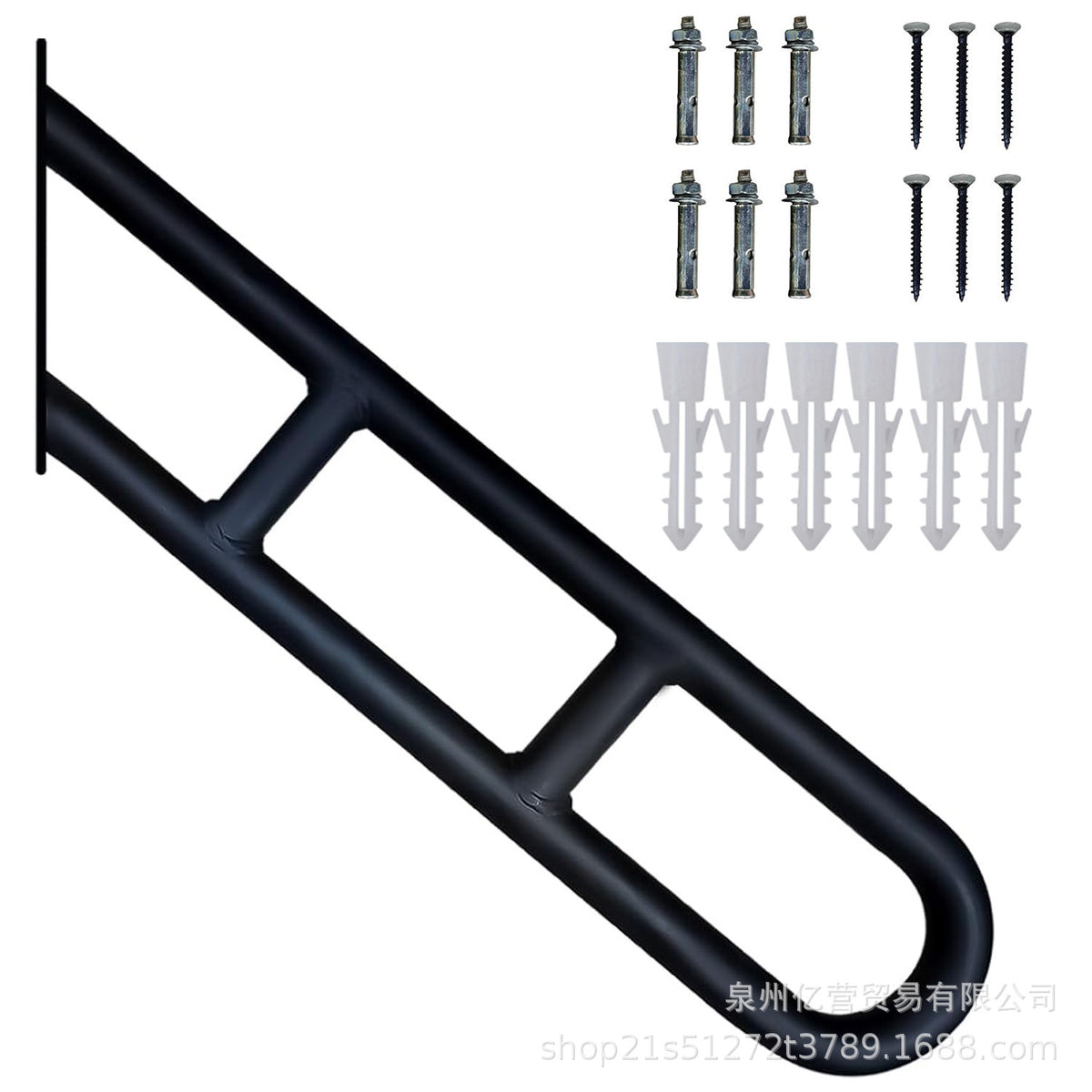 Straight U-shape Blk