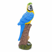 Parrot Figurine Tropical Resin Parrot Rustic for Planters, Shelves, Bird Lovers