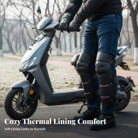 Fleece Lined Leg Protectors Wind Blocking Cozy Insulation for Motorcycle Touring